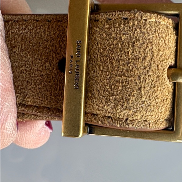 Tan Suede Yves Saint Laurent Shoulder Bag - Picture 6 of 7